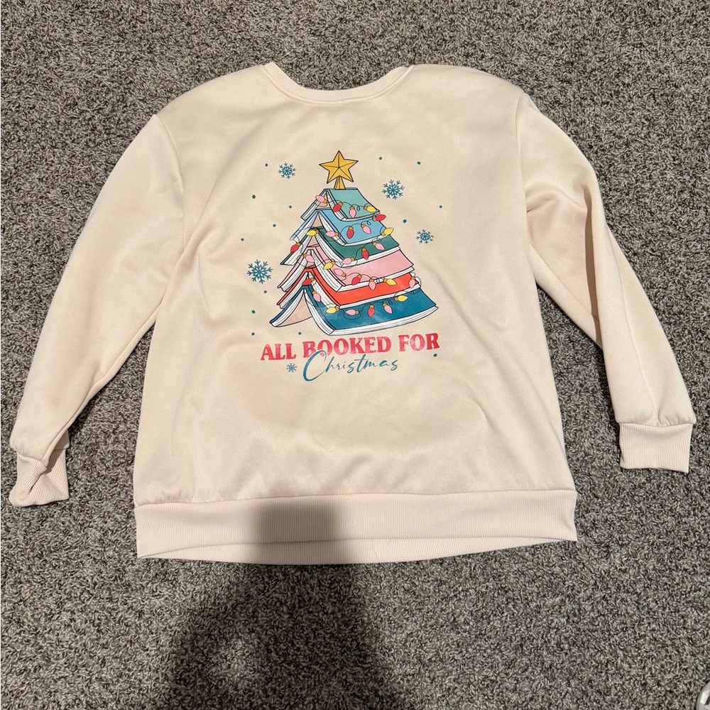 SHEIN Cream Cozy Sweatshirt